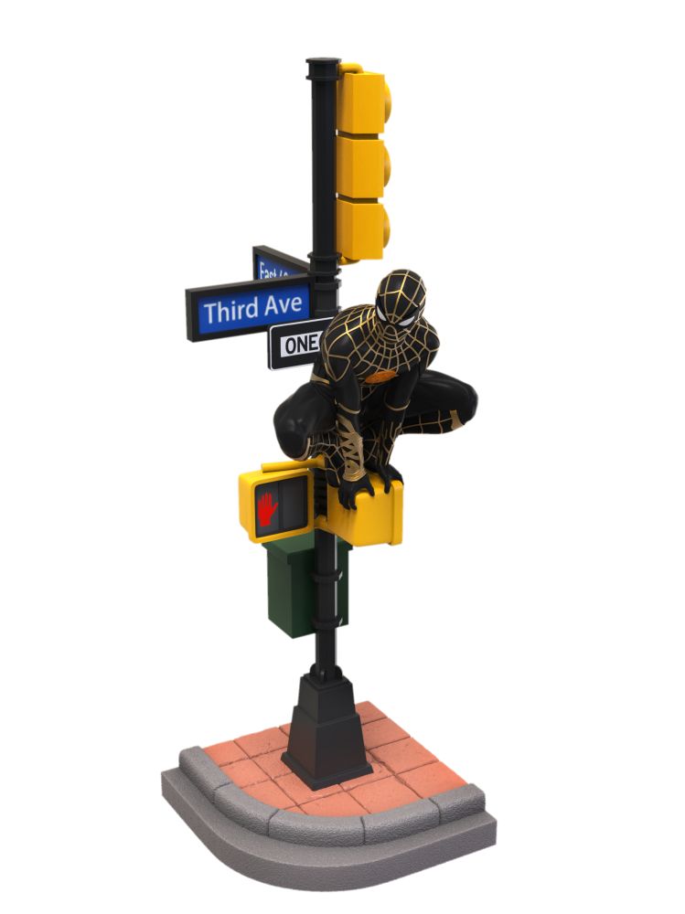 BK D-Stage Spider-Man: No Way Home - Black and Gold Suit Diorama