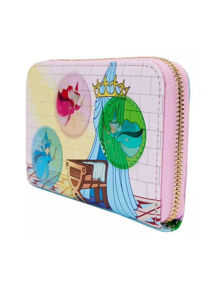 Loungefly Disney: Sleeping Beauty - Stained Glass Castle Zip Around Wallet (WDWA2898)