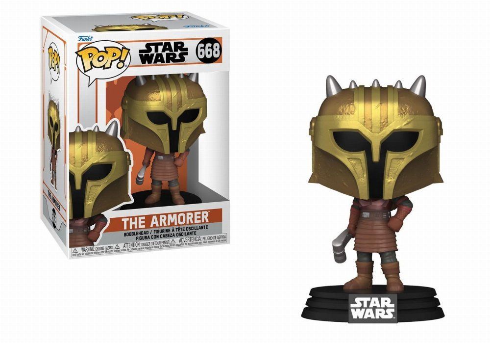 Funko Pop! Disney Star Wars: The Mandalorian - The Amorer #668 Bobble-Head Vinyl Figure