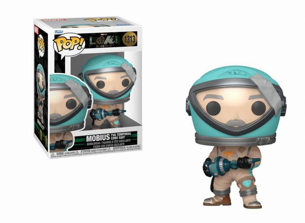 Funko Pop! Marvel: Loki Season 2 - Mobius (TVA Temporal Core Suit) #1313 Bobble-Head Vinyl Figure