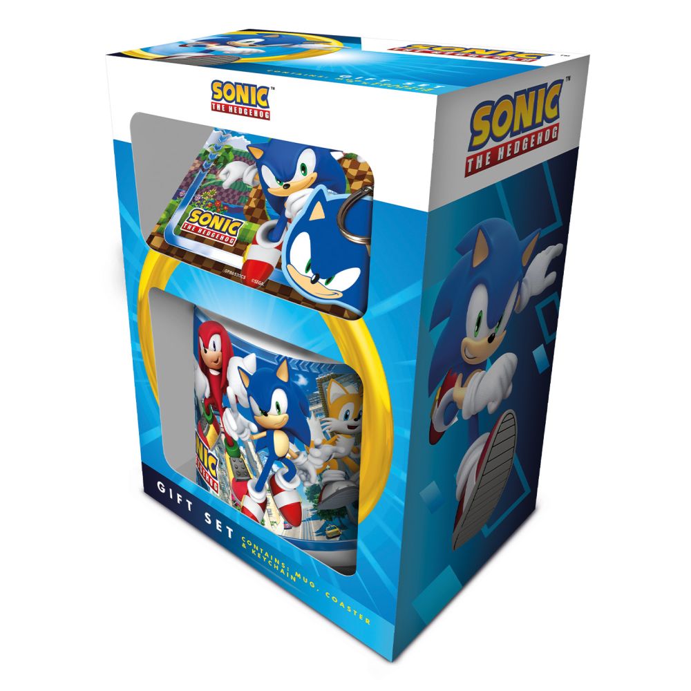 Pyramid Sonic: The Hedgehog - Mug, Coaster & Keychain Gift Set (GP86530)