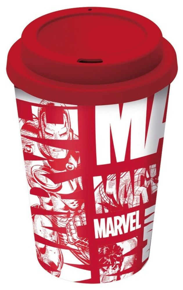 Stor Marvel - Avengers Small Plastic Double-Walled Coffee Tumbler (390ml)