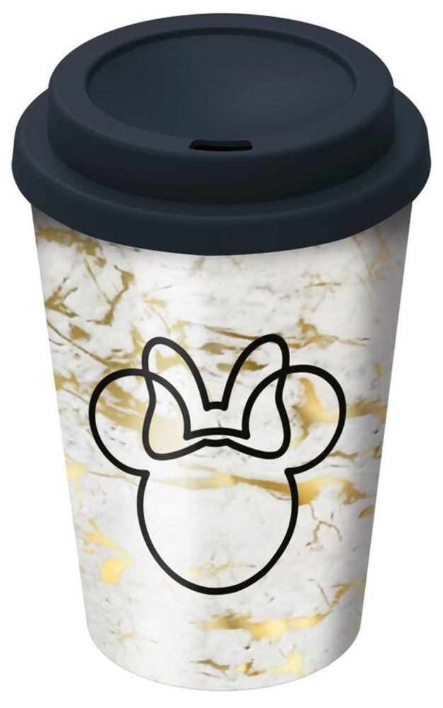 Stor Minnie Small Plastic Double-Walled Coffee Tumbler (390ml)