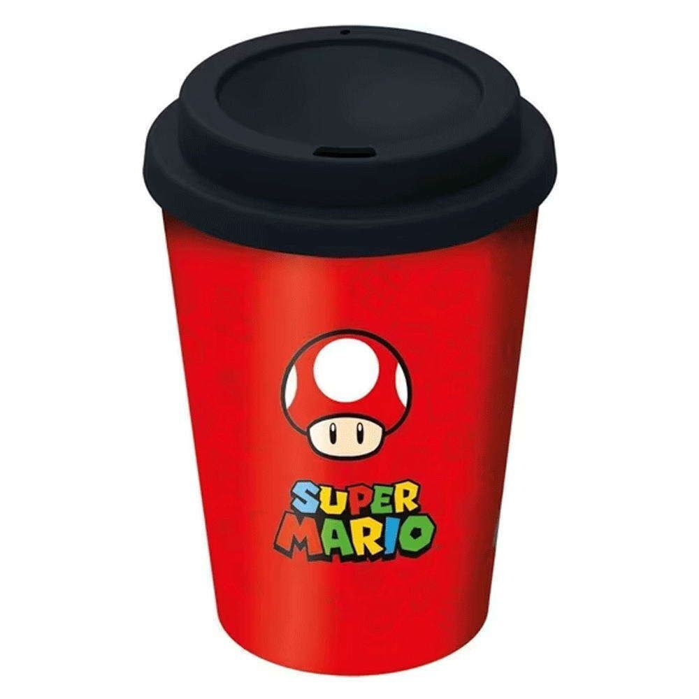 Stor Super Mario Small Plastic Double-Walled Coffee Tumbler (390ml)