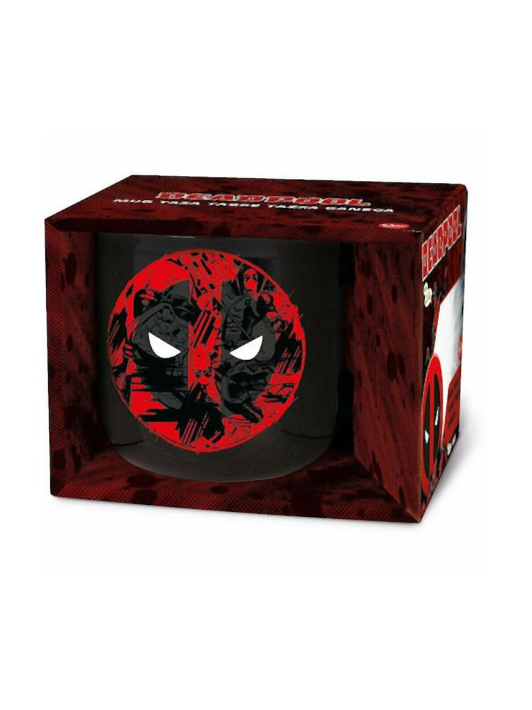 Stor Deadpool Ceramic Breakfast Mug in Gift Box (400ml)