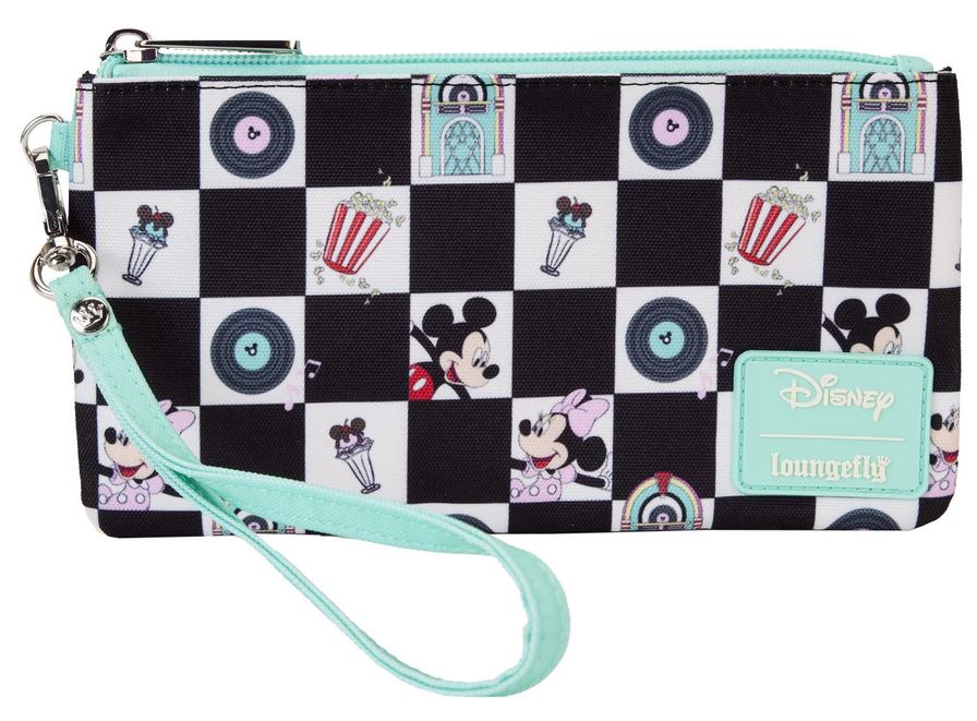 Loungefly Disney: Mickey & Minnie - Date Night Diner Aop Nylon Wristlet (WDCS0344)