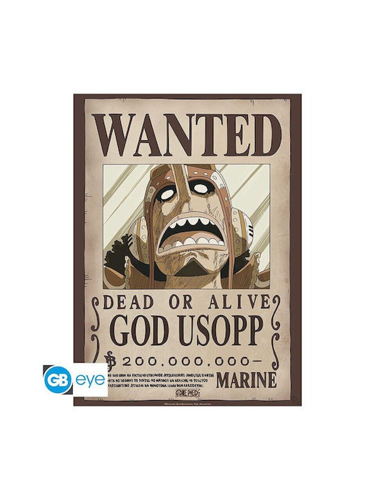 Abysse One Piece - Wanted God Usopp Poster Chibi (52x38cm) (GBYDCO232)