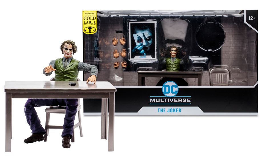 McFarlane DC Multiverse: Gold Label Collection - The Dark Knight - The Joker Interrogation Room Playset (18cm)