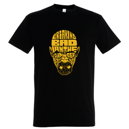 T-shirt με ψηφιδωτή σταμπα Typograhy Breaking Bad