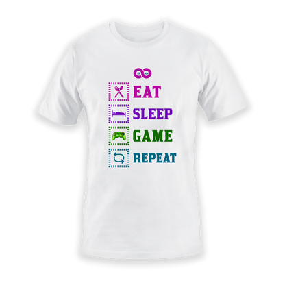 Τ-shirt  Gaming Eat Sleep Game Repeat