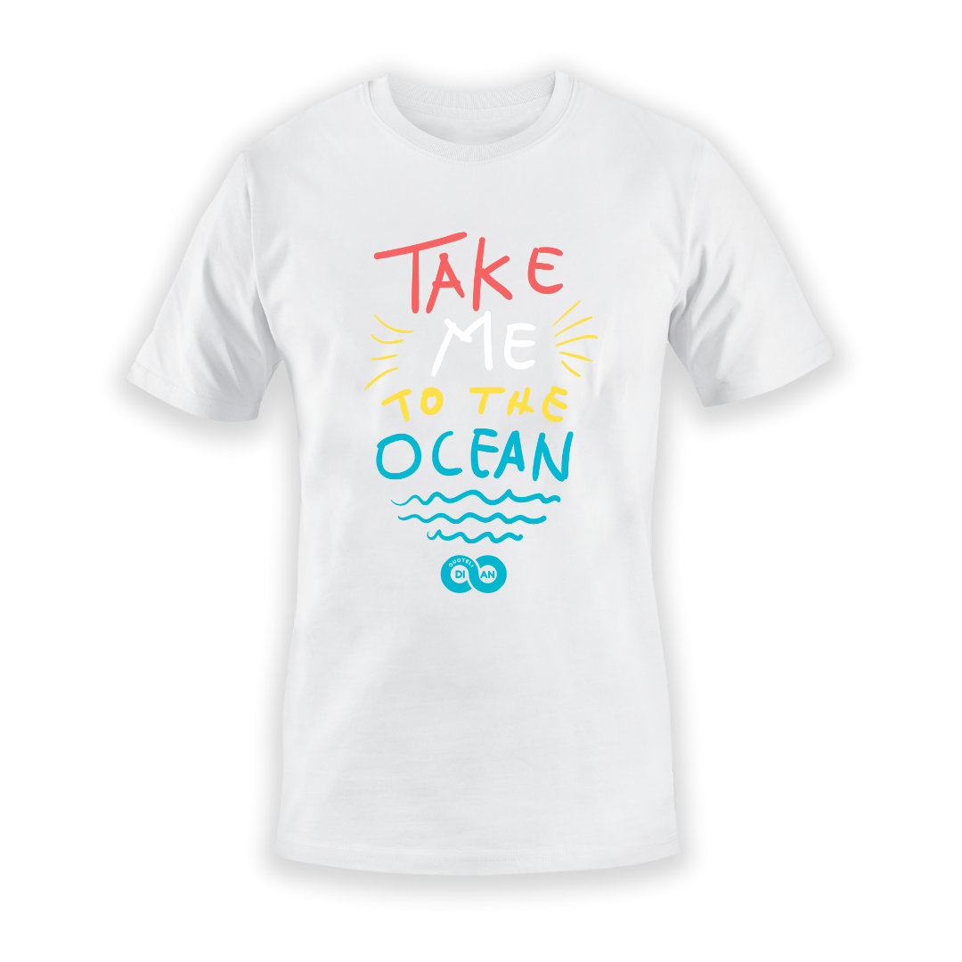 Τshirt Λευκό Summer Take me to the ocean