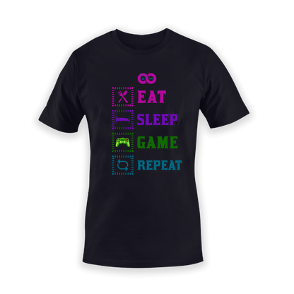 Τ-shirt  Gaming Eat Sleep Game Repeat