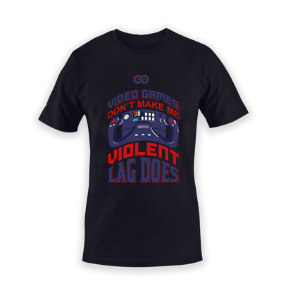 Τ-shirt  Gaming Don’t make me violent Lag does