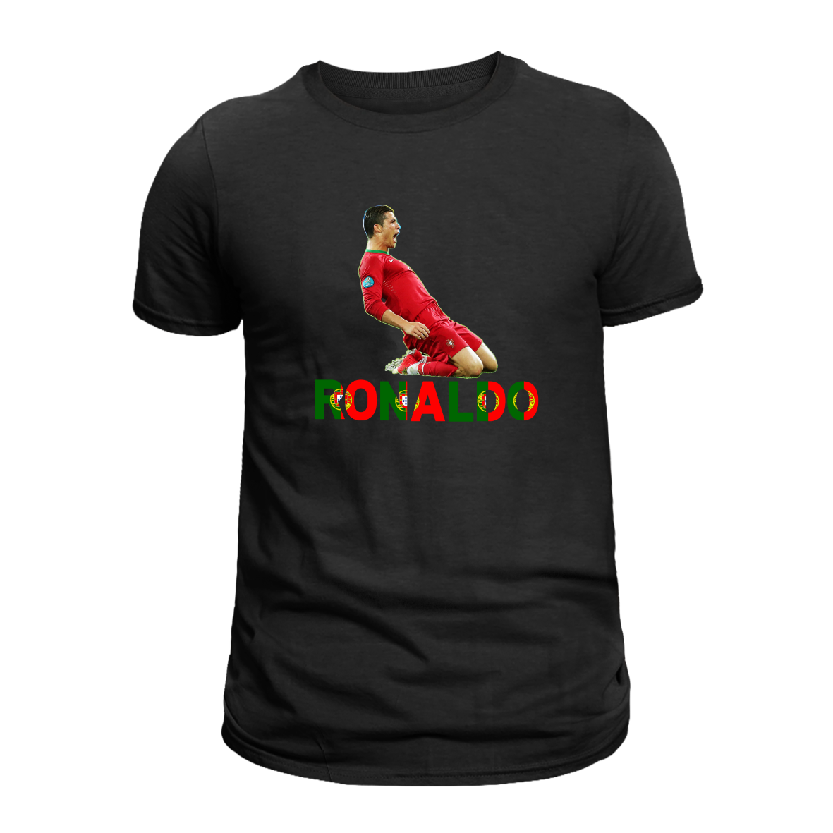 Ronaldo Τshirt Μαύρο Portugal