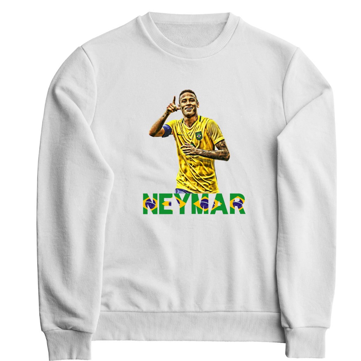 Neymar  Φούτερ Μπλούζα Λευκό Brazil