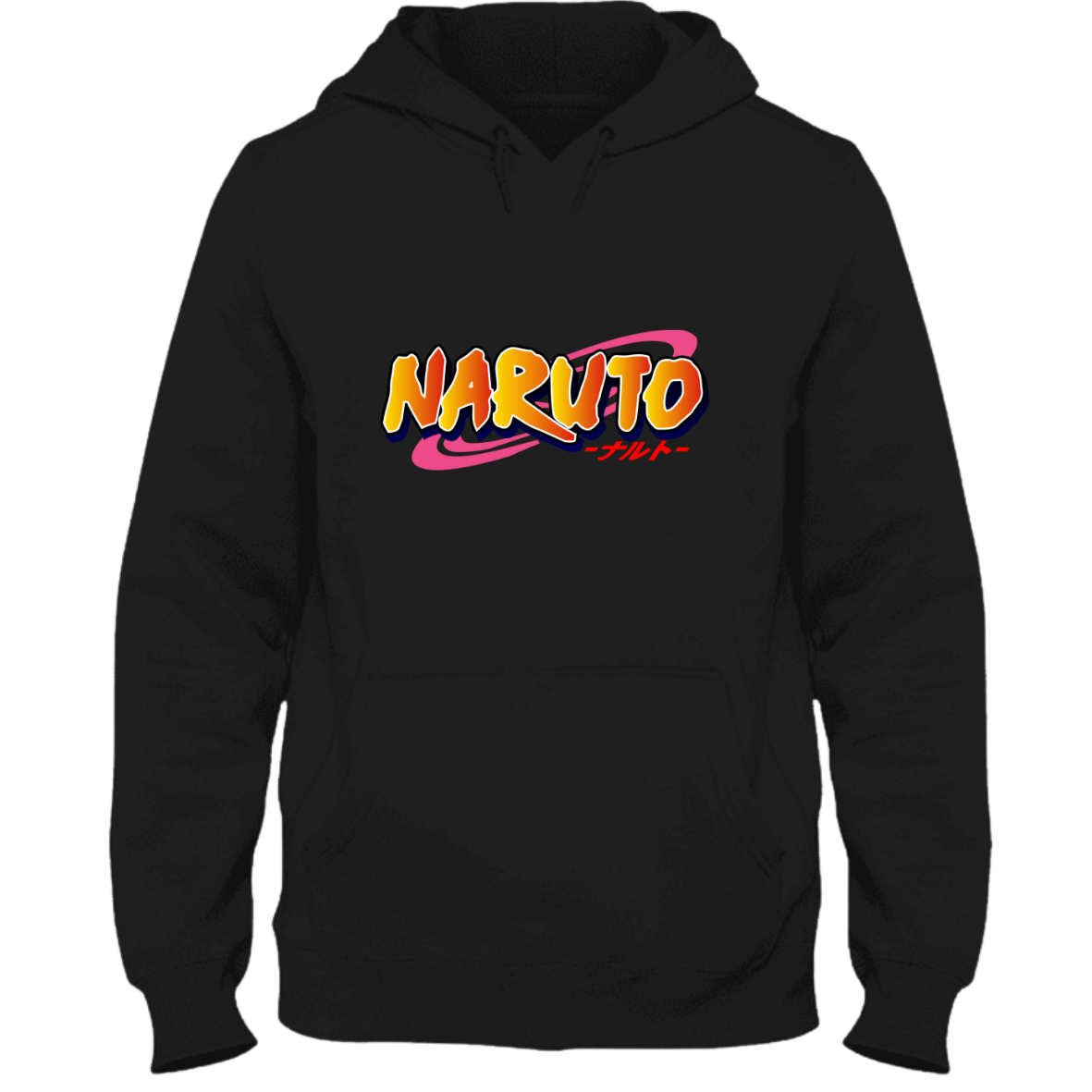 Naruto Logo Φούτερ Μαύρο