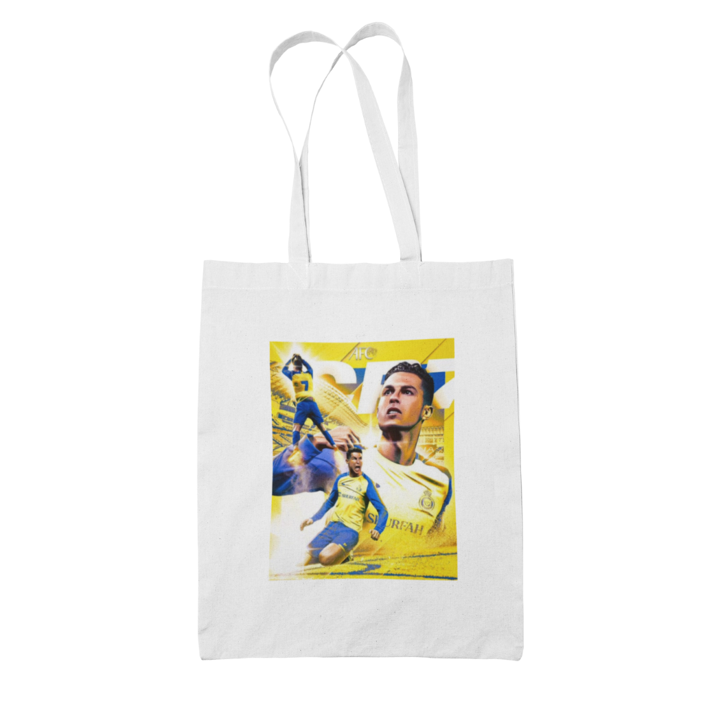 Tote bag τσάντα λευκή Ronaldo Nassr