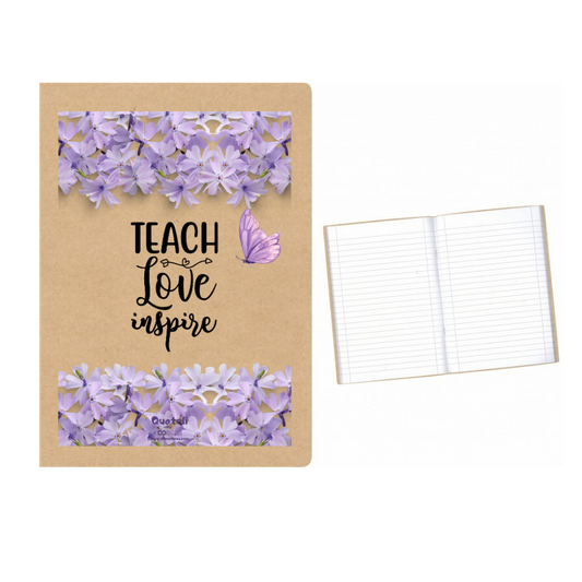 Τετράδιο απλό για δασκάλες "Teach Love Inspire"