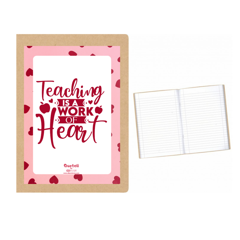 Στάμπα για δασκάλες "Teaching is a work of heart" σε προϊον της επιλογής σας (505-20132)