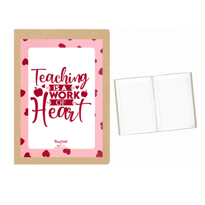 Στάμπα για δασκάλες "Teaching is a work of heart" σε προϊον της επιλογής σας (505-20132)