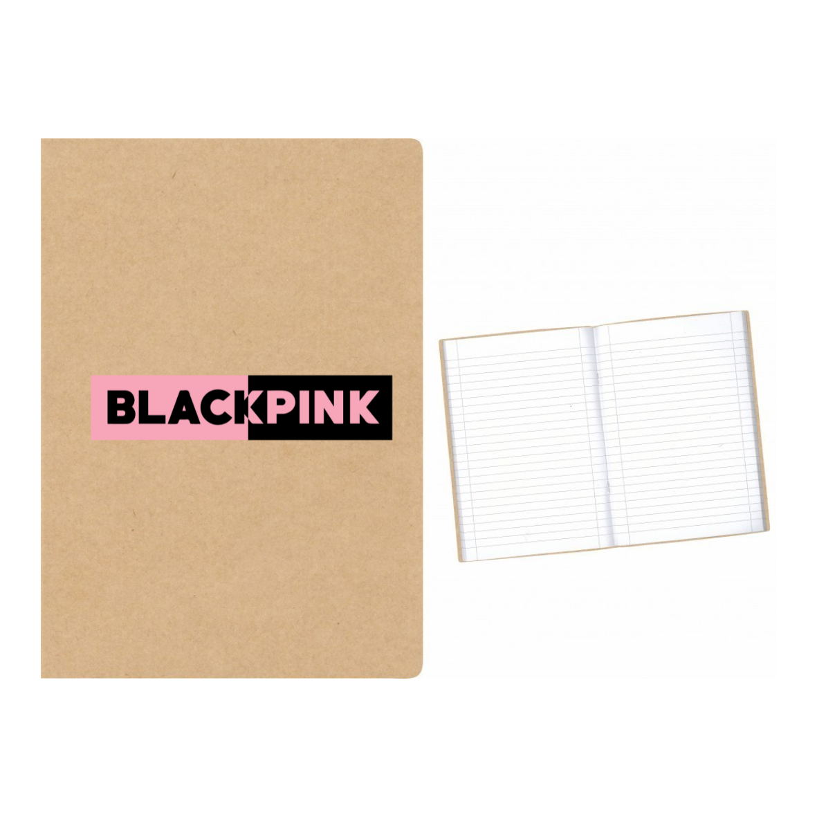 Black Pink Logo Τετράδιο απλό