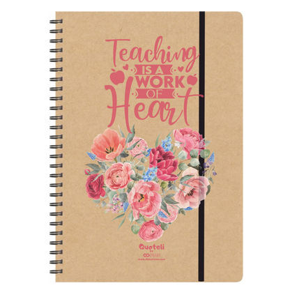 Στάμπα για δασκάλες "Teaching is a work of Heart Floral" σε προϊον της επιλογής σας (505-20111)