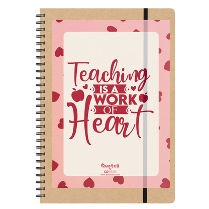 Στάμπα για δασκάλες "Teaching is a work of heart" σε προϊον της επιλογής σας (505-20132)