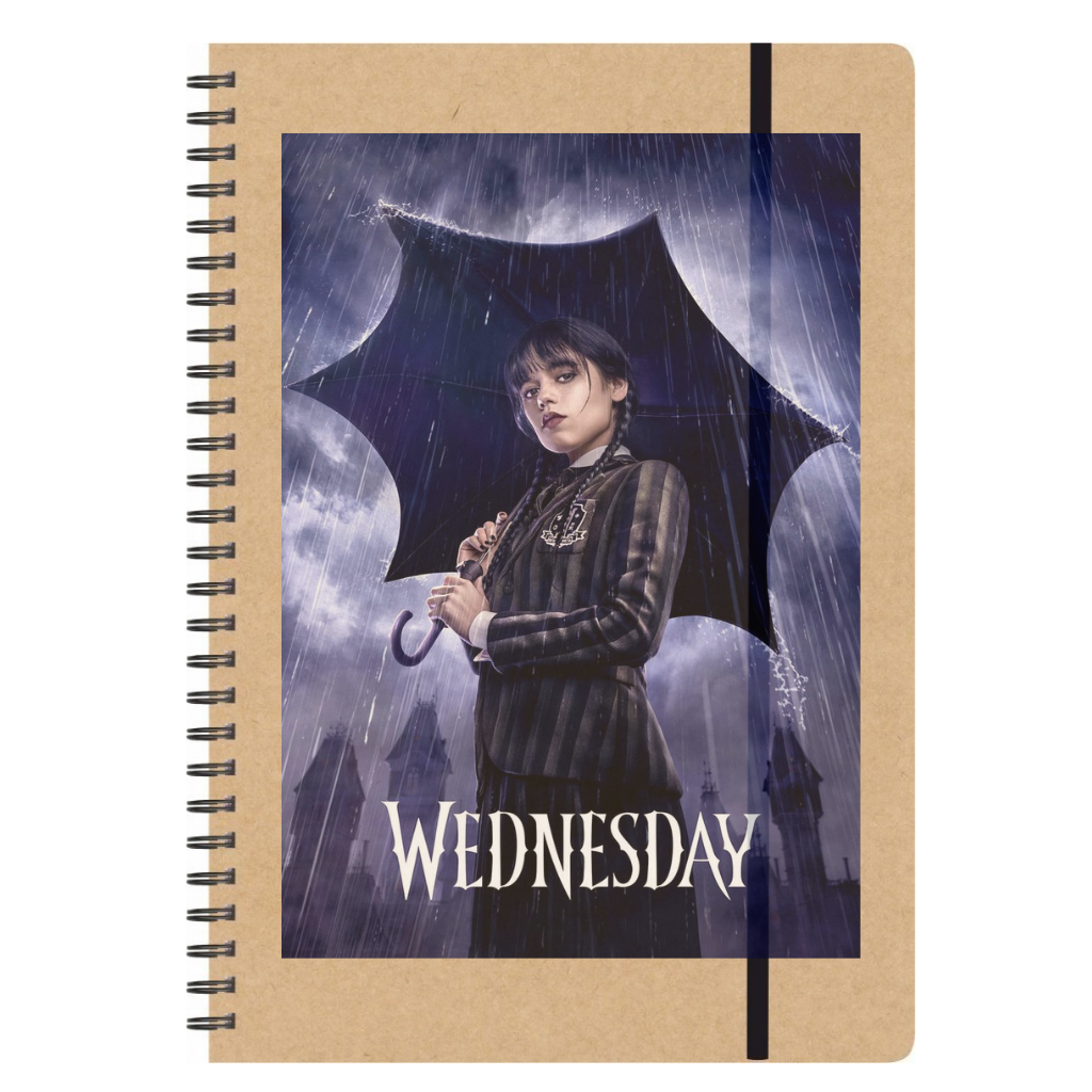 Τετράδιο σπιράλ Wednesday Umbrella