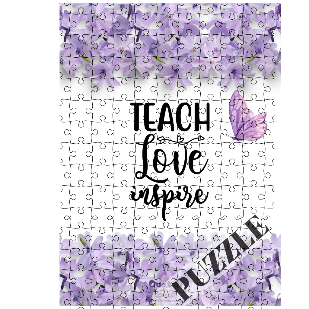 Στάμπα για δασκάλες "Teach Love Inspire" σε προϊον της επιλογής σας (505-20113)