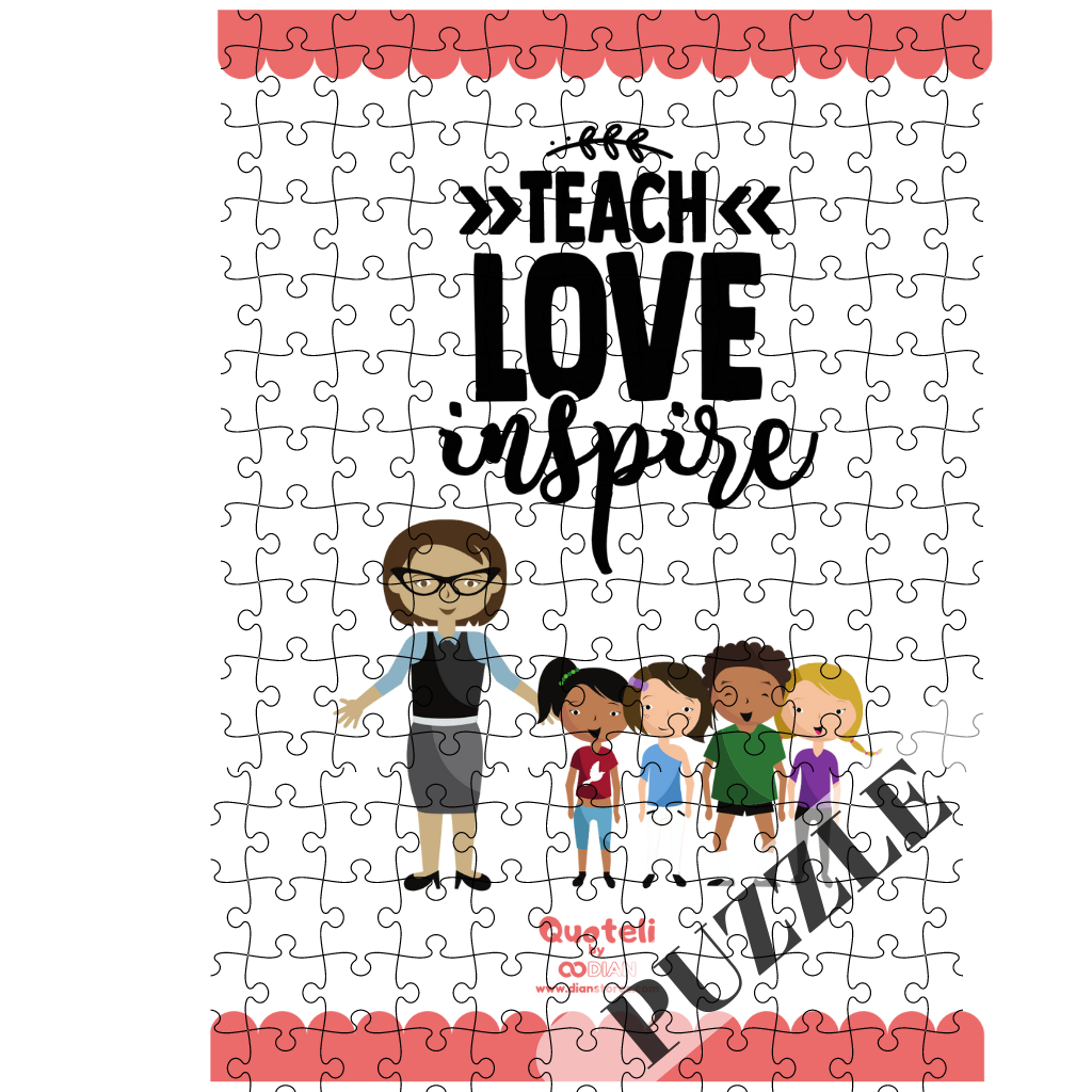 Στάμπα για δασκάλες "Teach Love Inspire 2" σε προϊον της επιλογής σας (505-20114)