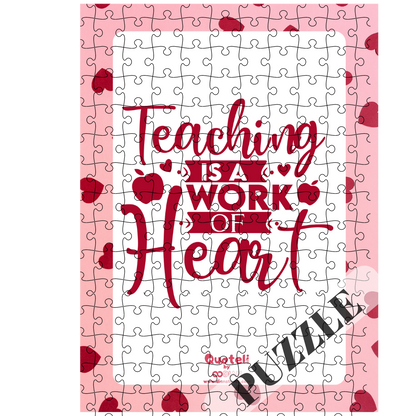 Στάμπα για δασκάλες "Teaching is a work of heart" σε προϊον της επιλογής σας (505-20132)