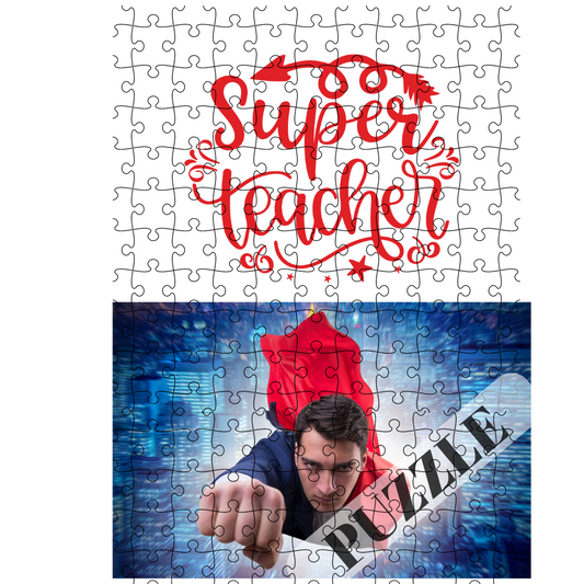 Πάζλ Α4 70τεμ για δασκάλες Superman Teacher"