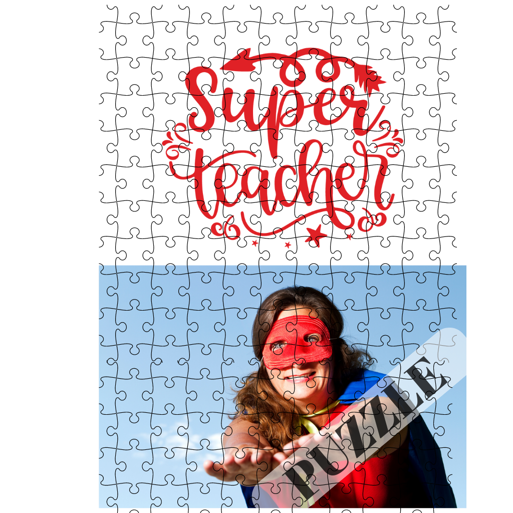 Πάζλ Α4 70τεμ για δασκάλες "Superwoman TEacher"