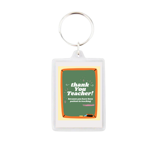 Μπρελόκ Plexiglass για δασκάλες "Thank you teacher"