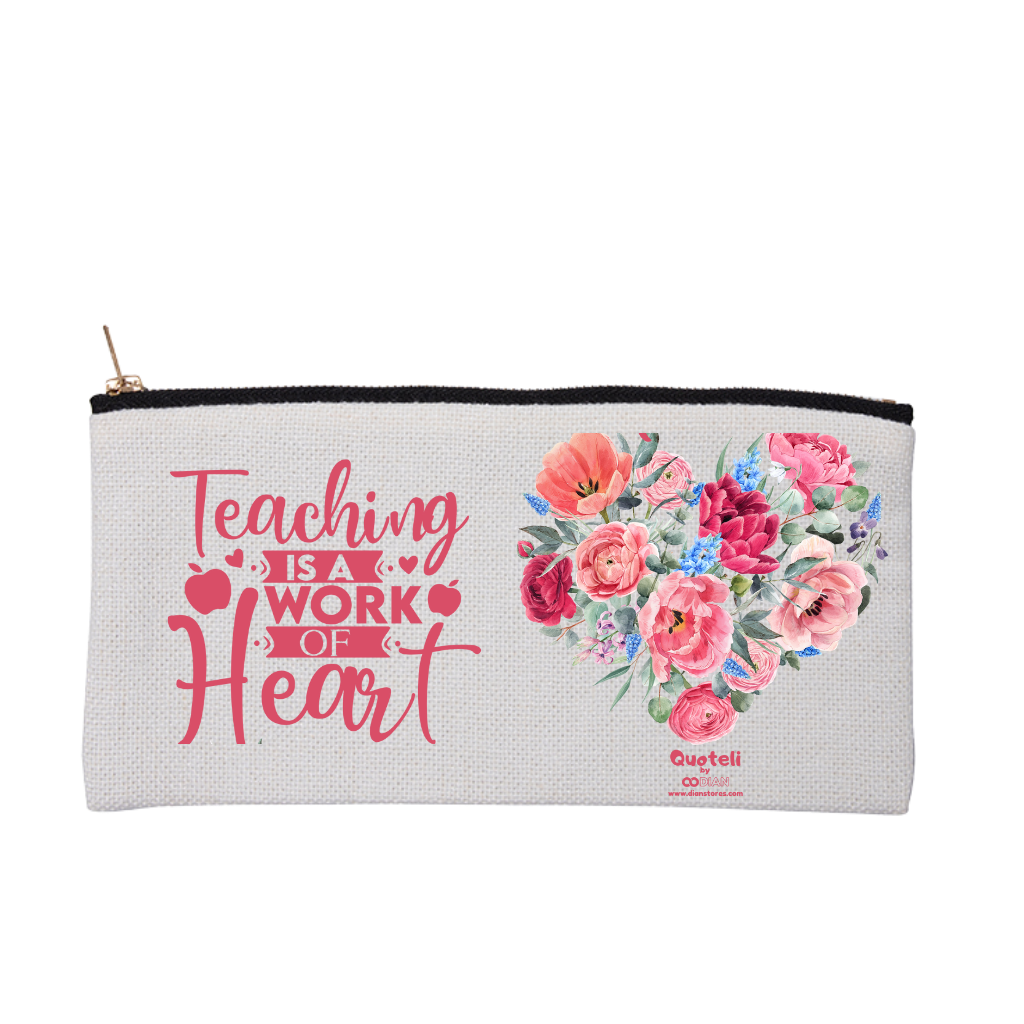 Κασετίνα για δασκάλες "Teaching is a work of Heart Floral"