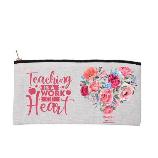 Κασετίνα για δασκάλες "Teaching is a work of Heart Floral"