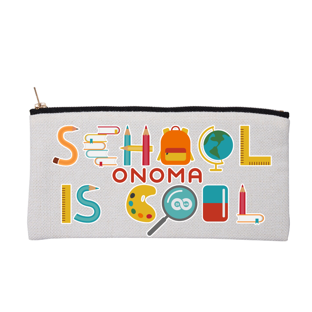 Dian School School is cool Κασετίνα υφασμάτινη