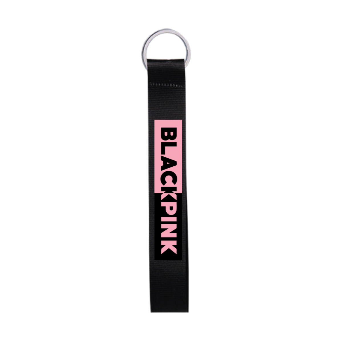 Black Pink Μπρελόκ υφασμάτινο μαύροLogo