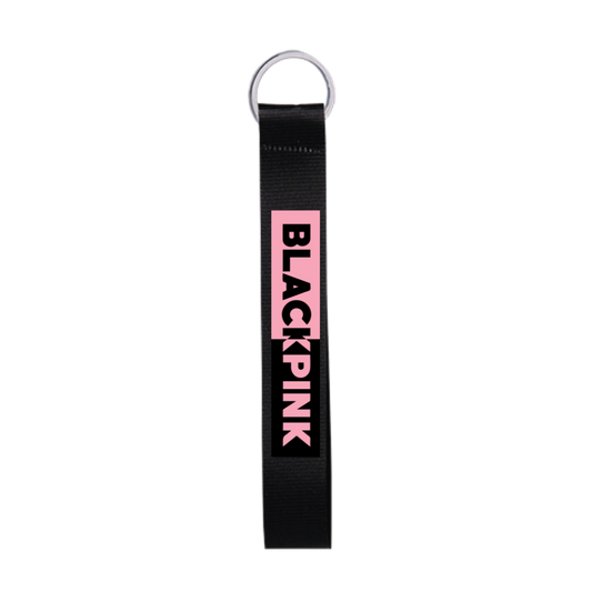 Black Pink Μπρελόκ υφασμάτινο μαύροLogo