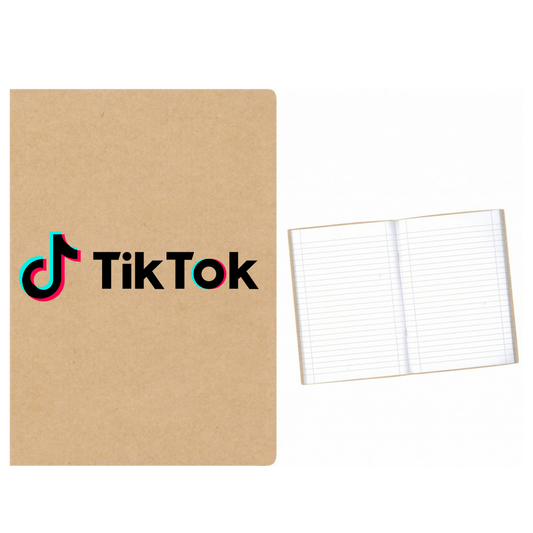 TIK TOK Logo στάμπα σε Α5 τετράδιο