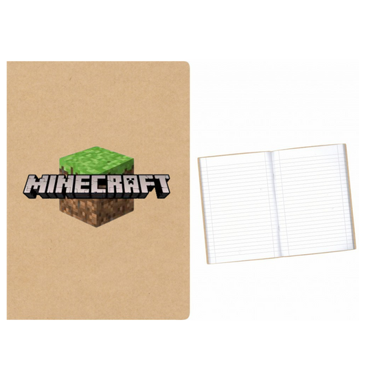 Minecraft Logo στάμπα σε Α5 τετράδιο