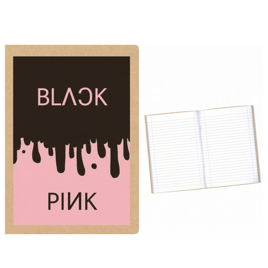 Black Pink Tears στάμπα σε Α5 τετράδιο