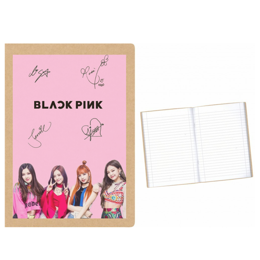 Black Pink Signatures Group στάμπα σε Α5 τετράδιο