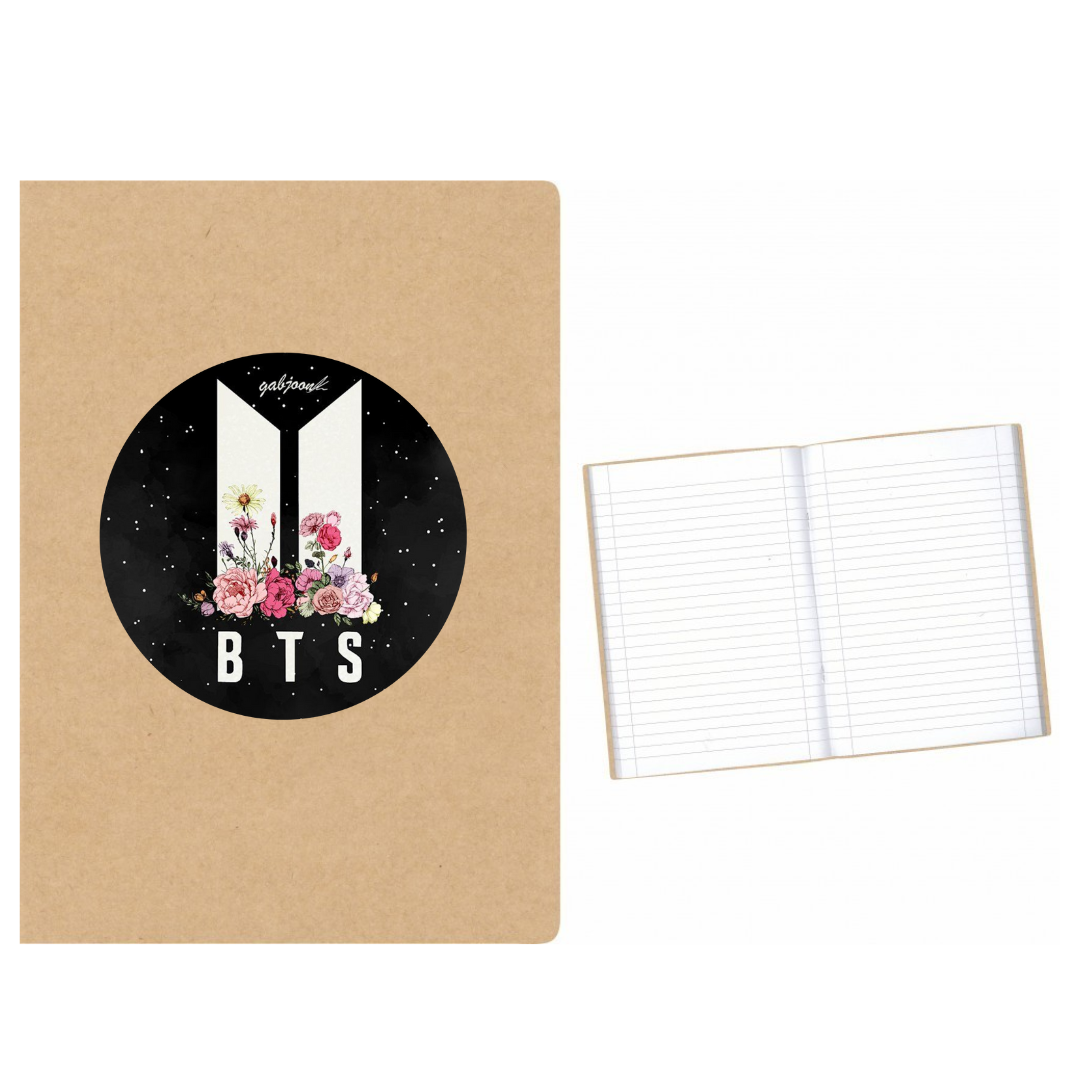 BTS Round Logo στάμπα σε Α5 τετράδιο