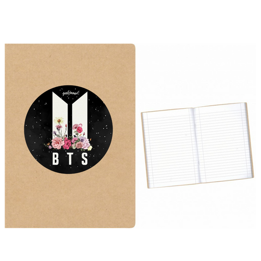 BTS Round Logo στάμπα σε Α5 τετράδιο