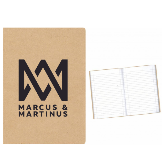 Marcus and Martinus Black Logo στάμπα σε Α5 τετράδιο