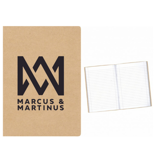 Marcus and Martinus Black Logo στάμπα σε Α5 τετράδιο