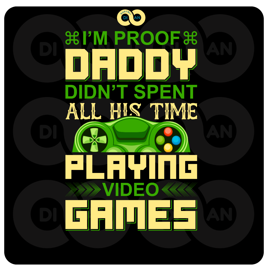 ΣΤΑΜΠΑ Gaming Daddy playing games (505-50007)