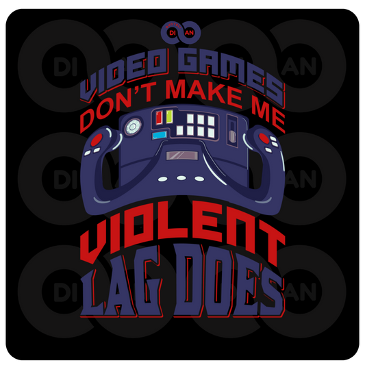 ΣΤΑΜΠΑ Gaming Don’t make me violent Lag does (505-50009)