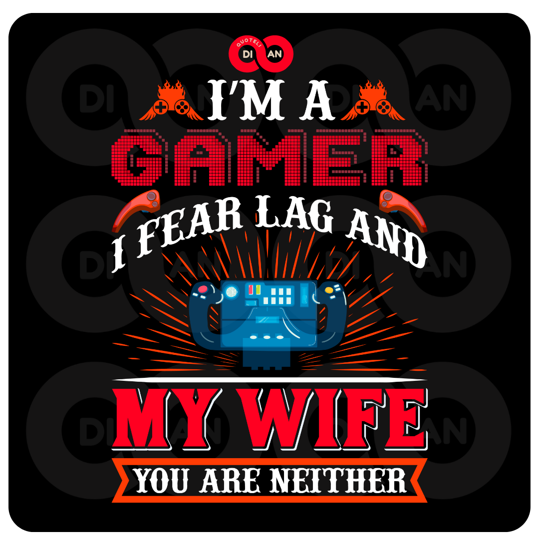 ΣΤΑΜΠΑ Gaming Gamer fear wife and lag (505-50013)